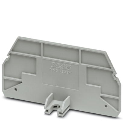 Phoenix Contact Flange cover; Length: 80.8mm; Width: 2.2mm; Color: Gray